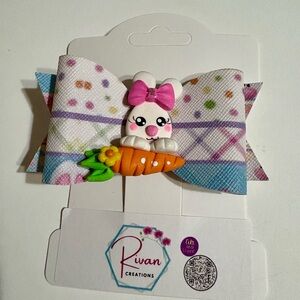 Colorful Bunny Hair Bow